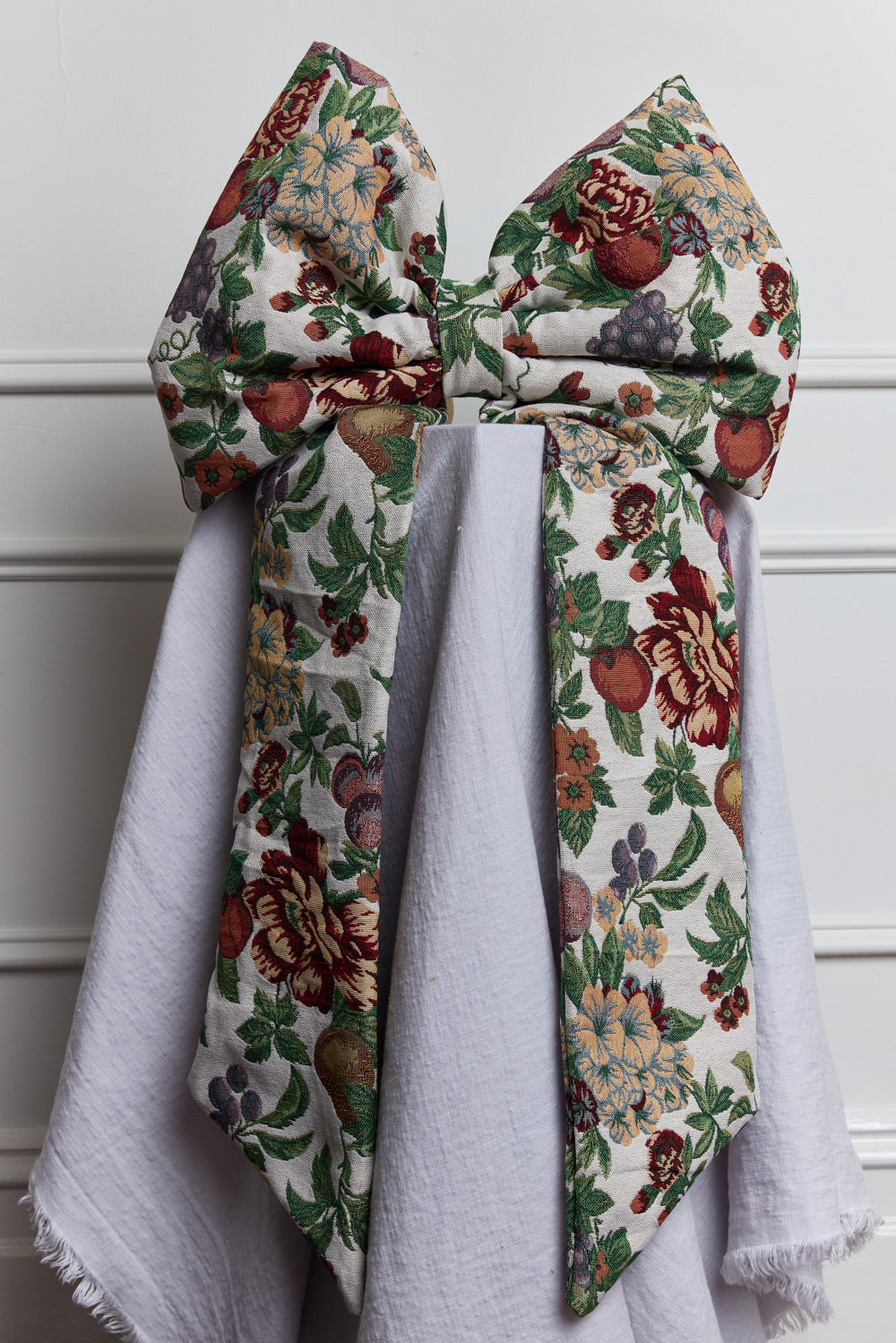 Handmade Oversized Bow - Floral Tapestry