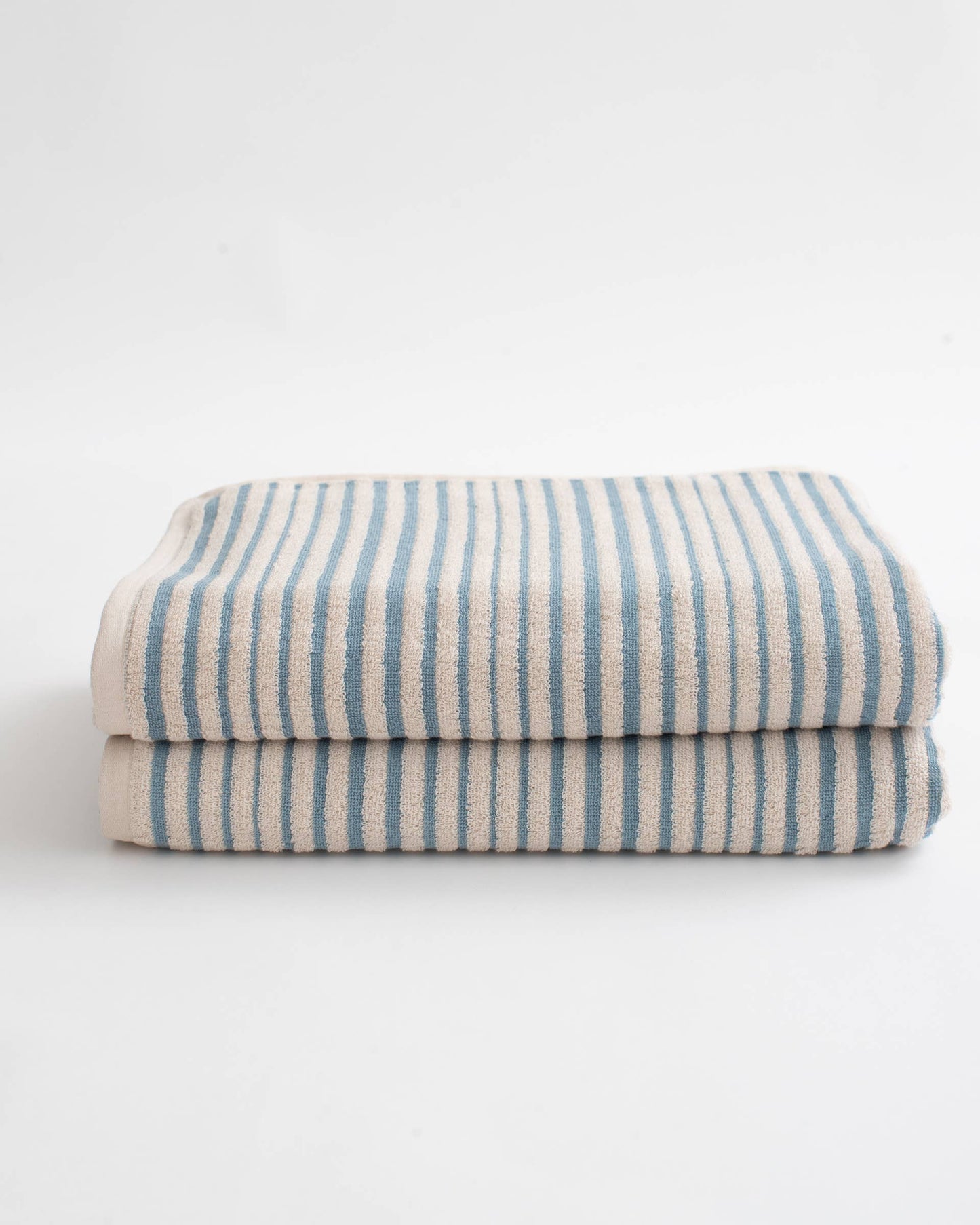 Salento Stripe Bath Sheet - Blue Haze