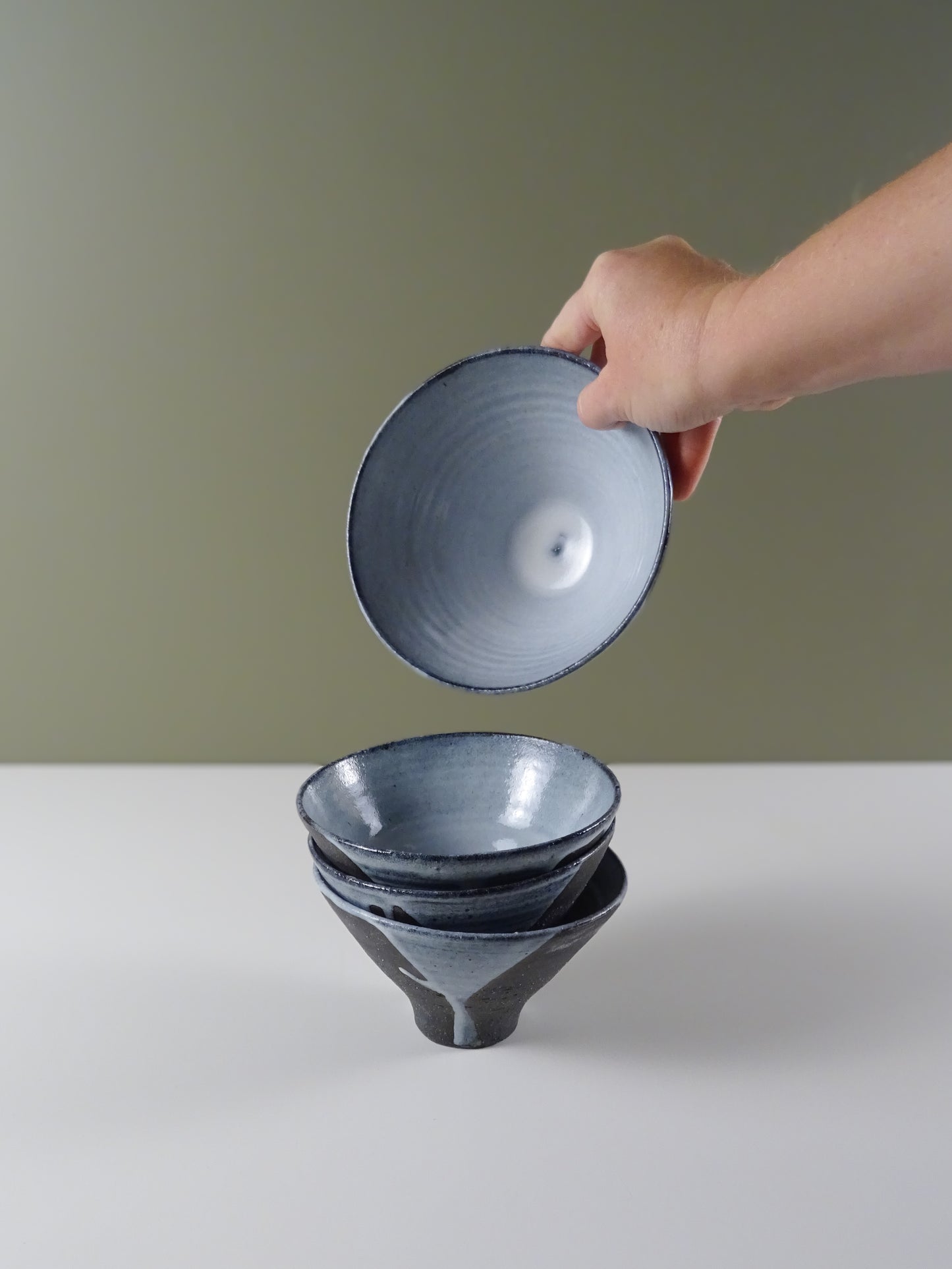 Handmade Ceramic Bowl - Black & White