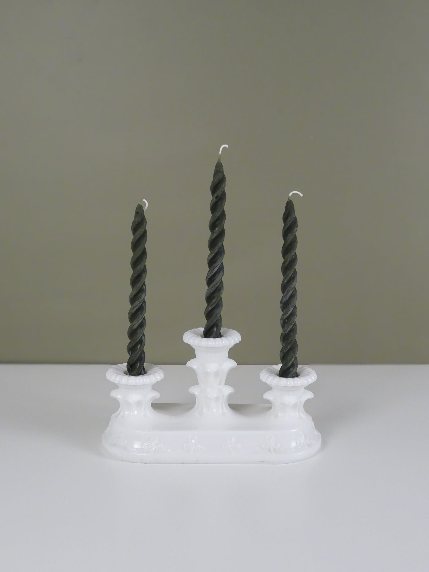 Vintage Ceramic Triple Candle Stand