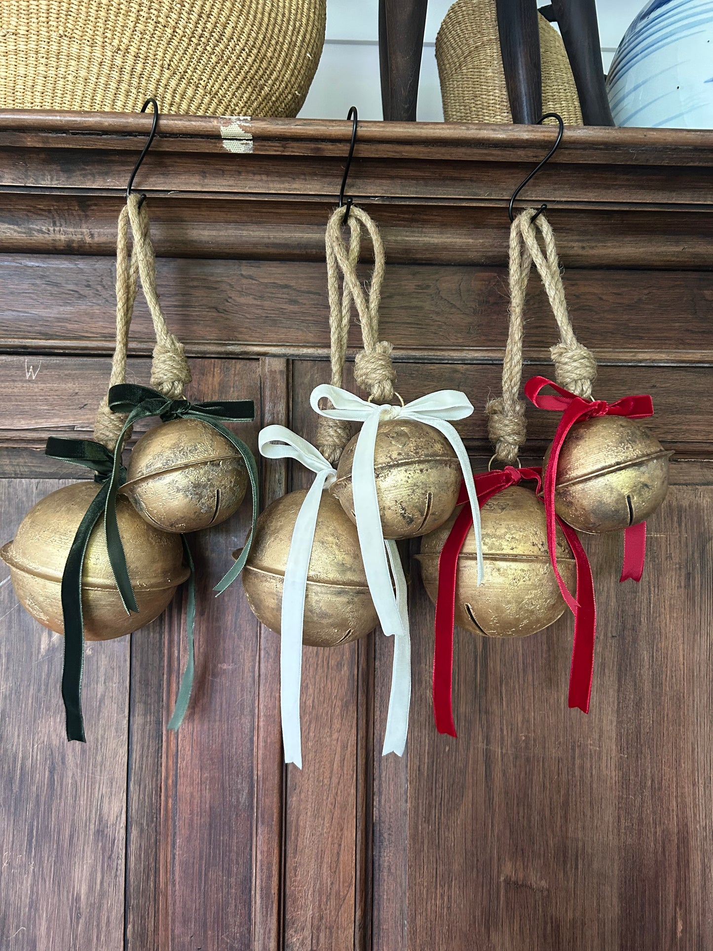 Rustic (Not So) Jumbo Round Christmas Bell