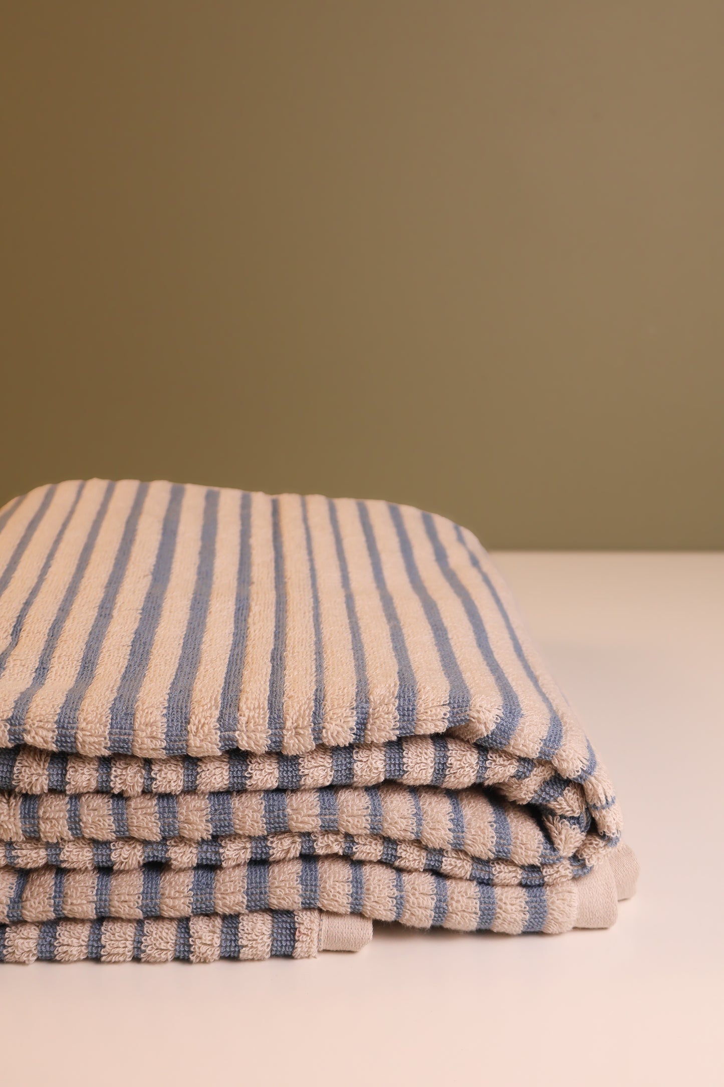 Salento Stripe Bath Sheet - Blue Haze