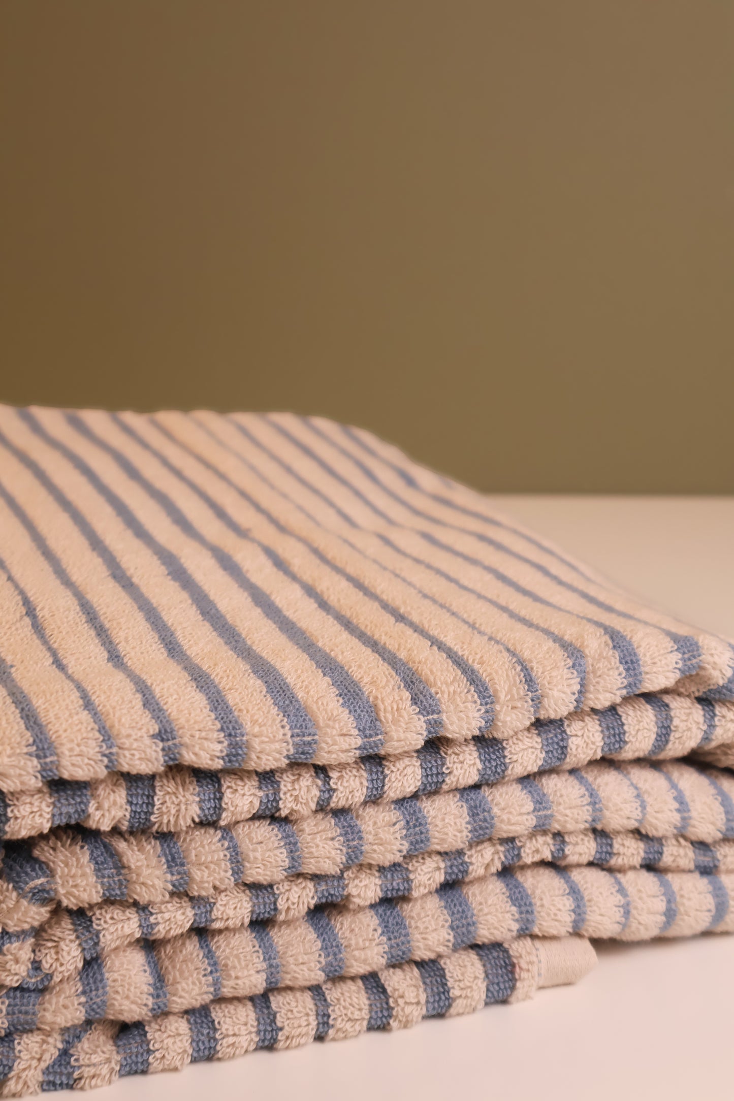 Salento Stripe Bath Sheet - Blue Haze