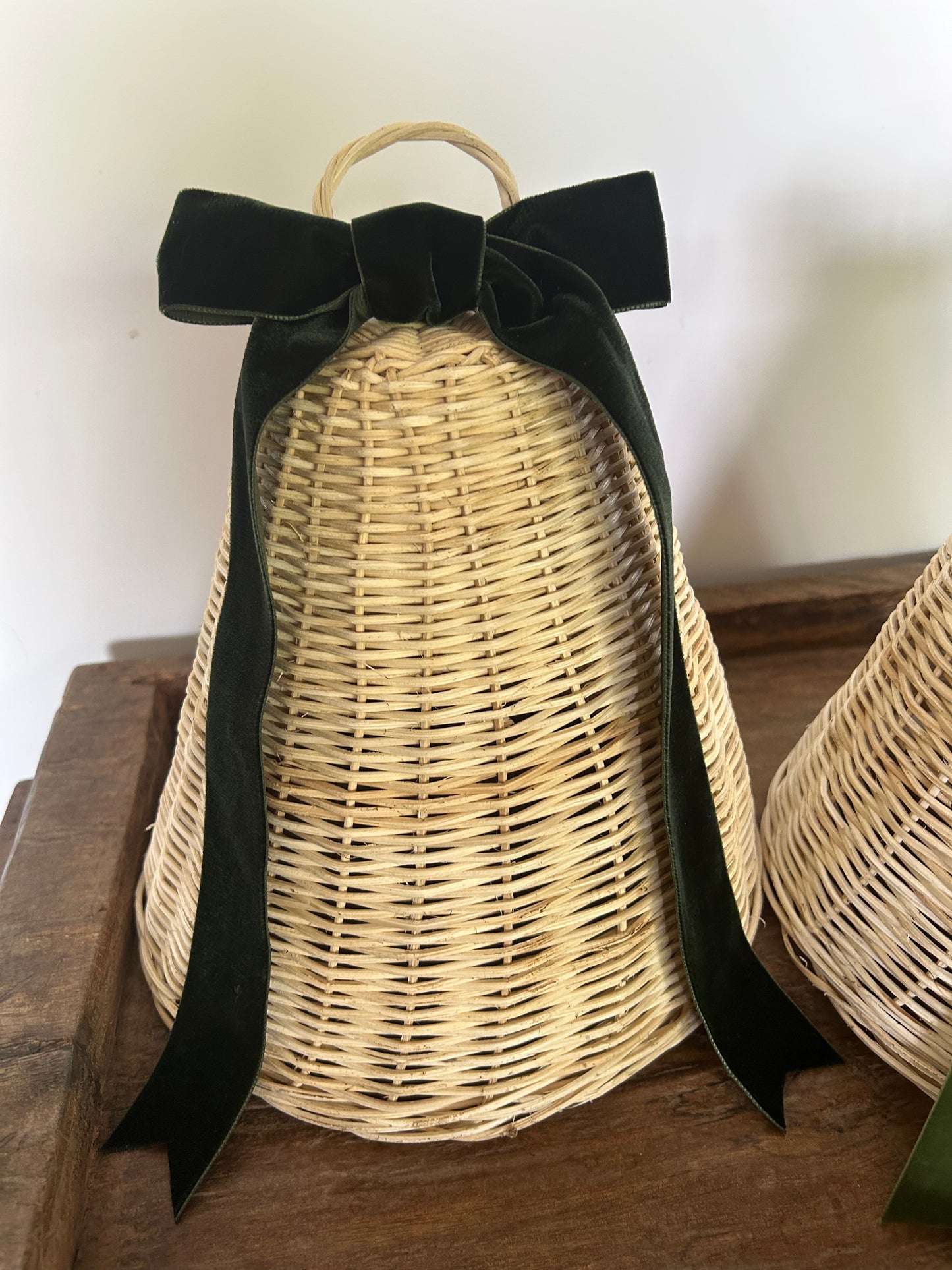 Jumbo Rattan Christmas Bell