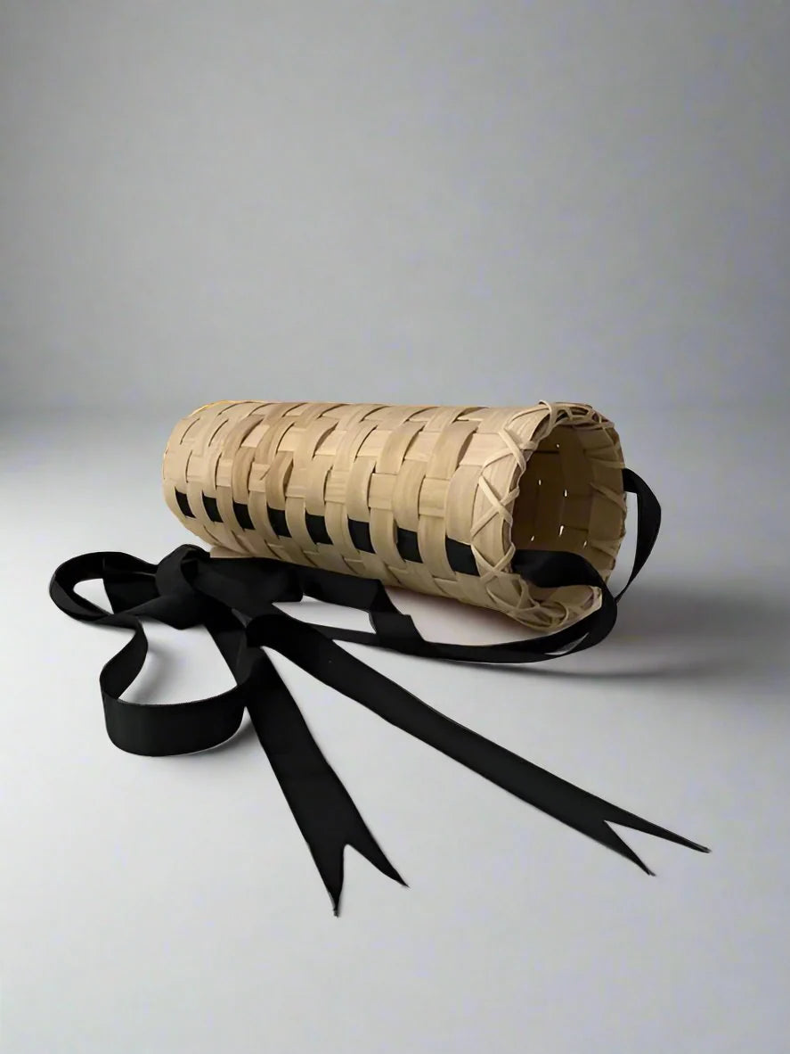 Beginner Basket Weaving Kit: The Ribbon Bucket Basket