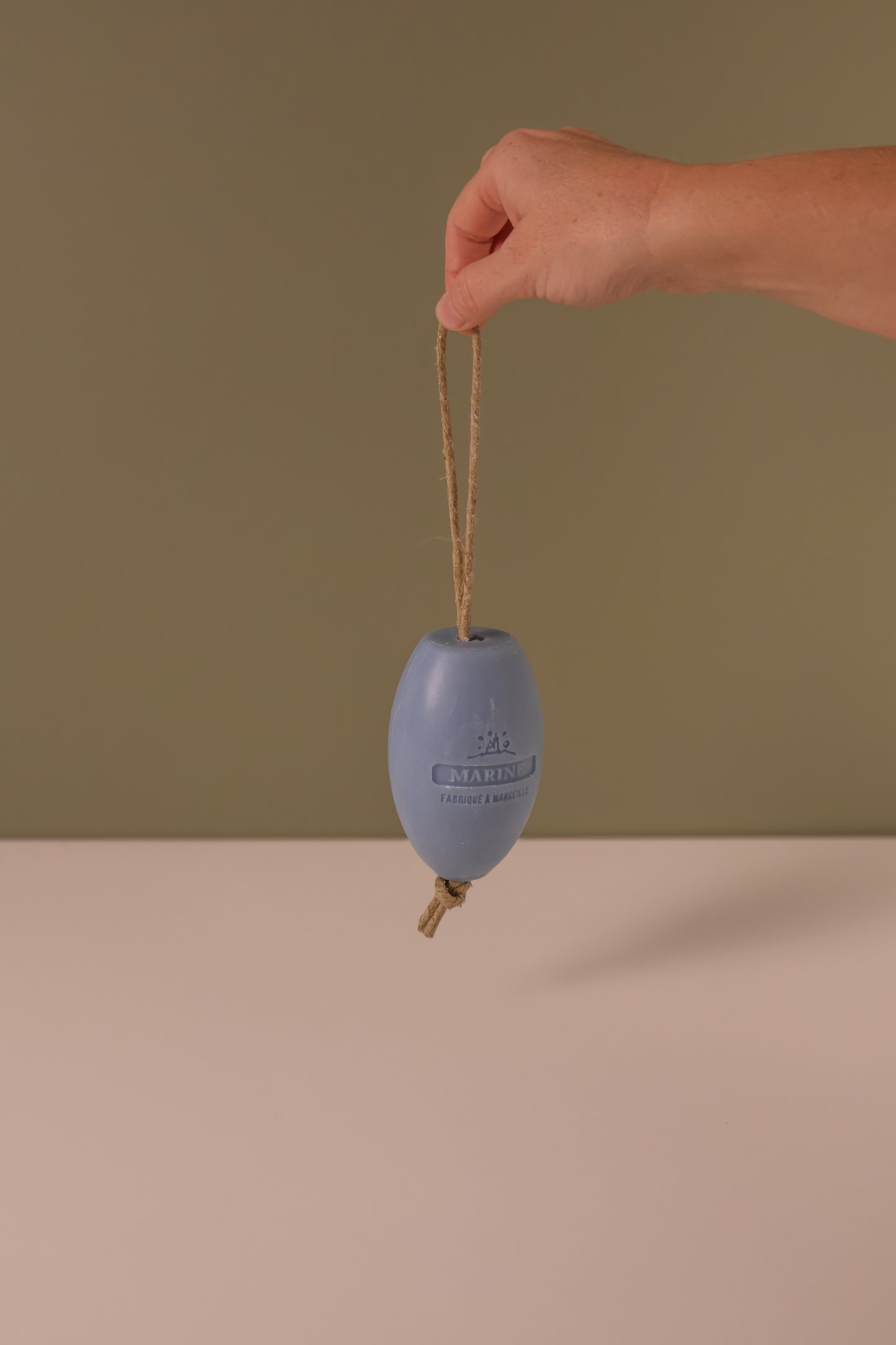 Marseille Soap on a Rope - Marine