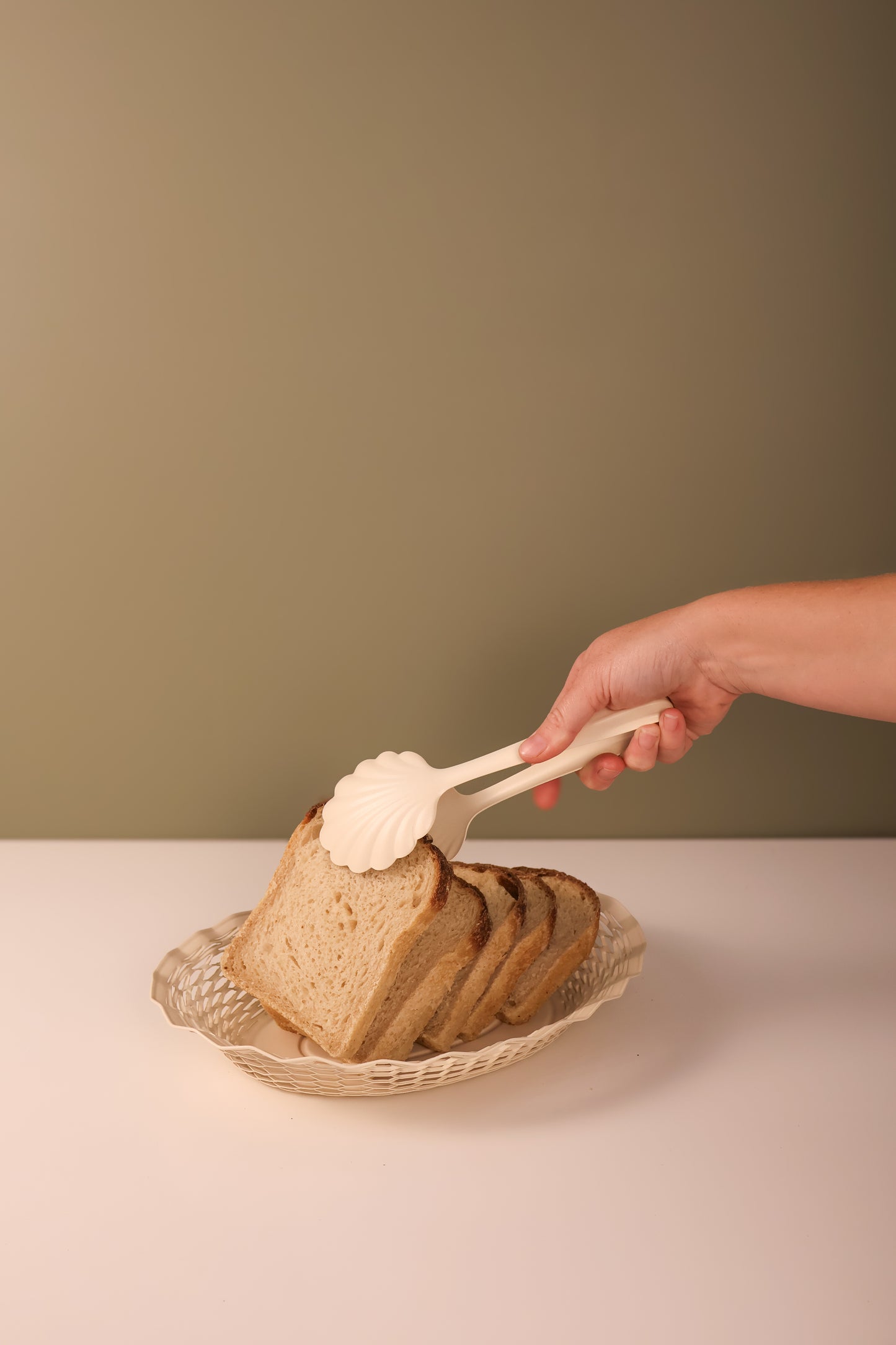 Oval Bread Basket - Cream