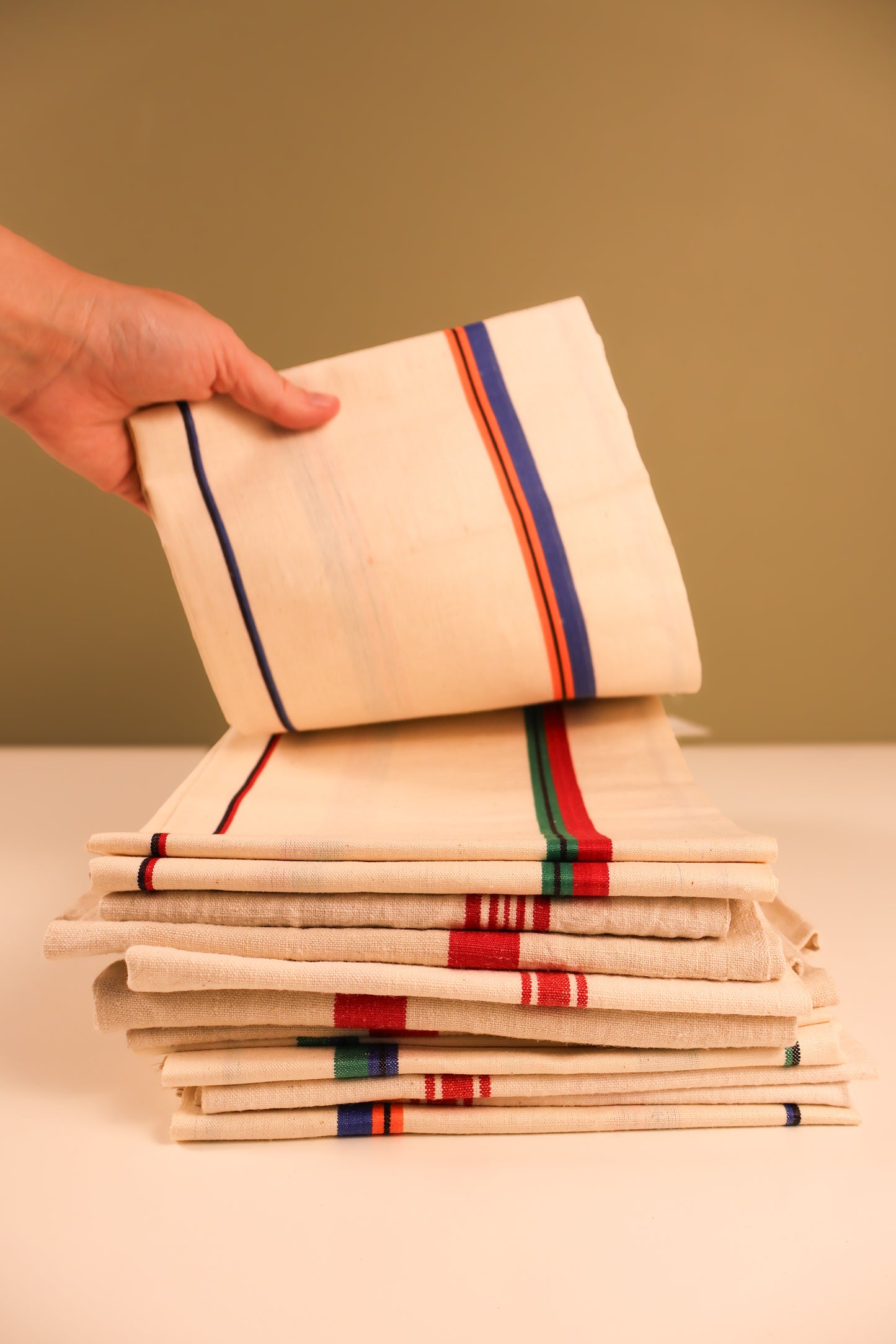 Vintage Tea Towel - Ivory