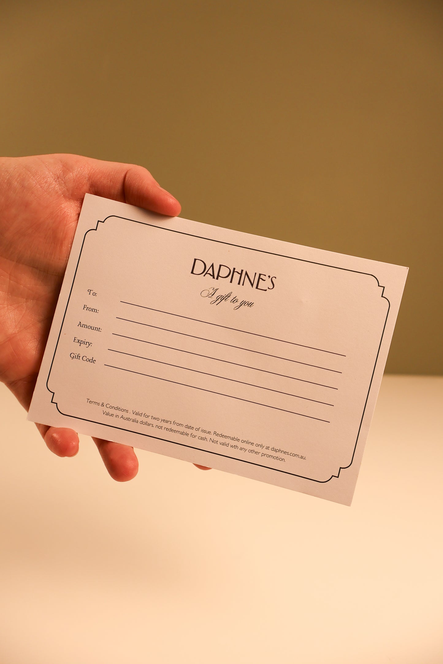 Daphne's Gift Card