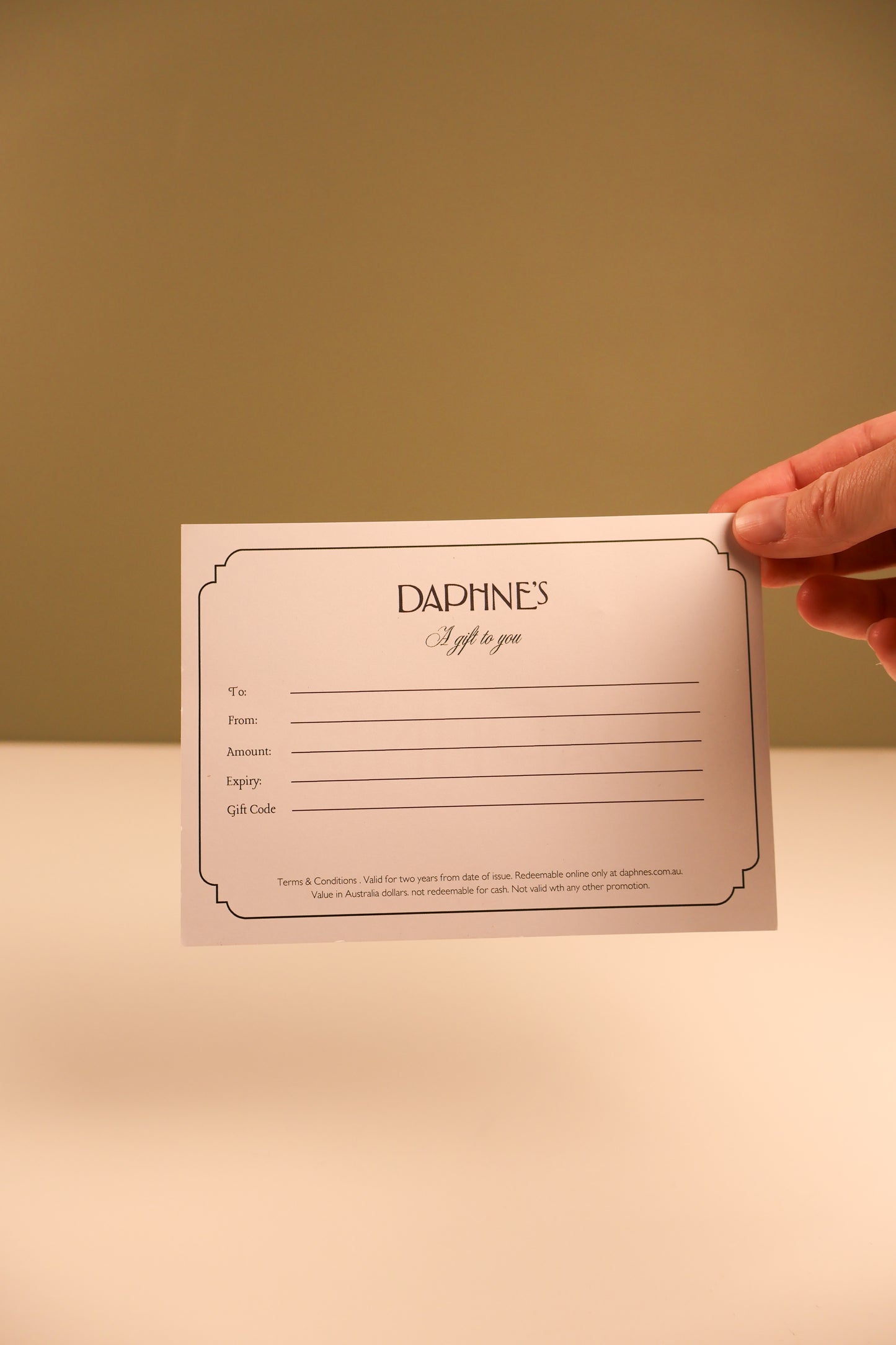 Daphne's Gift Card