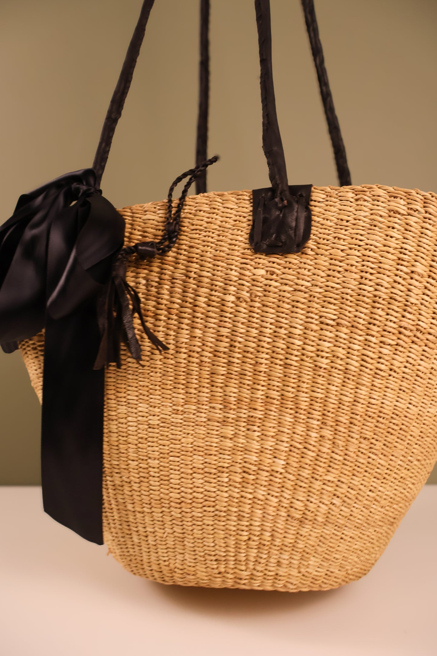 Long Handle Basket Bag
