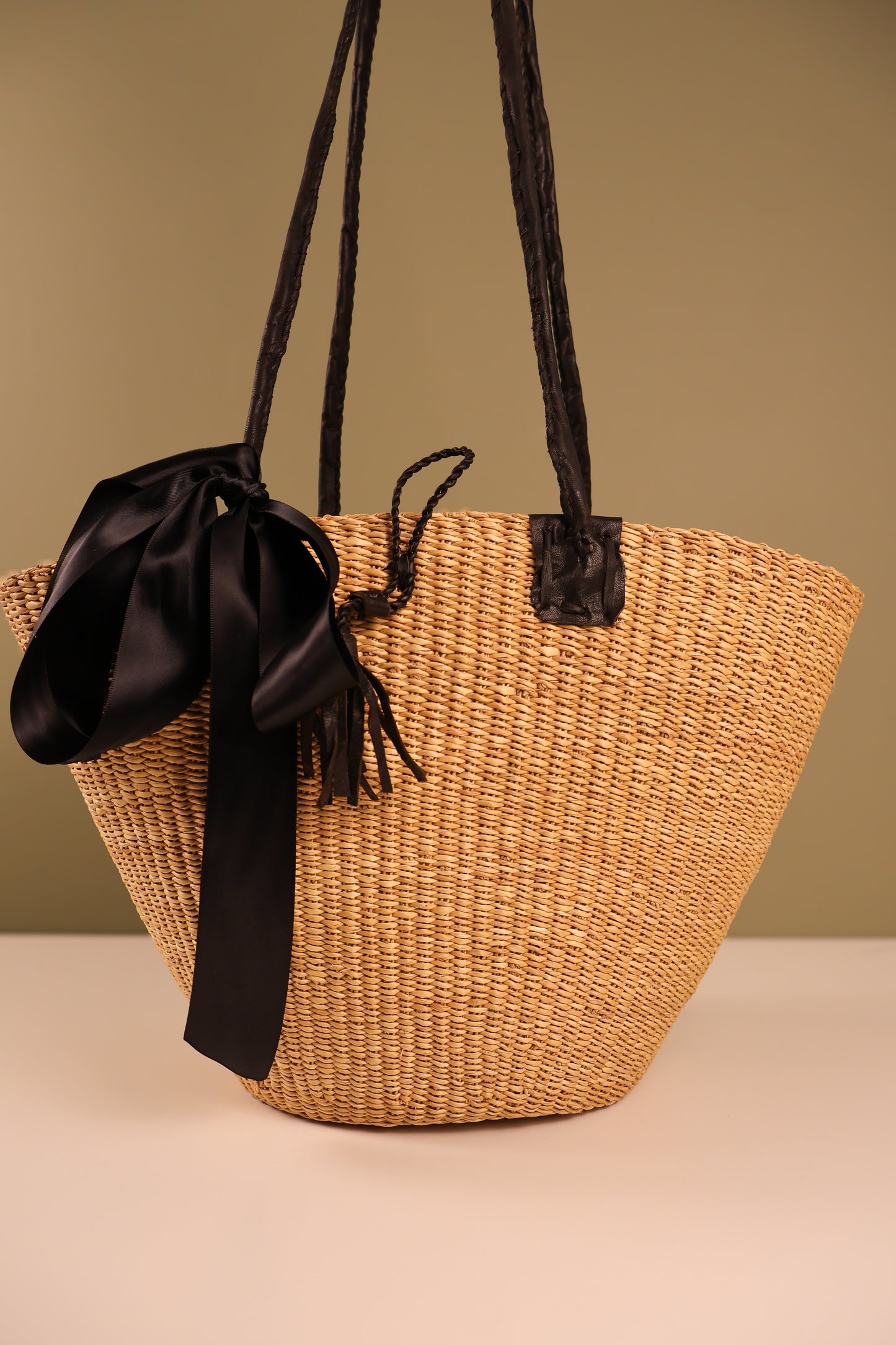 Long Handle Basket Bag