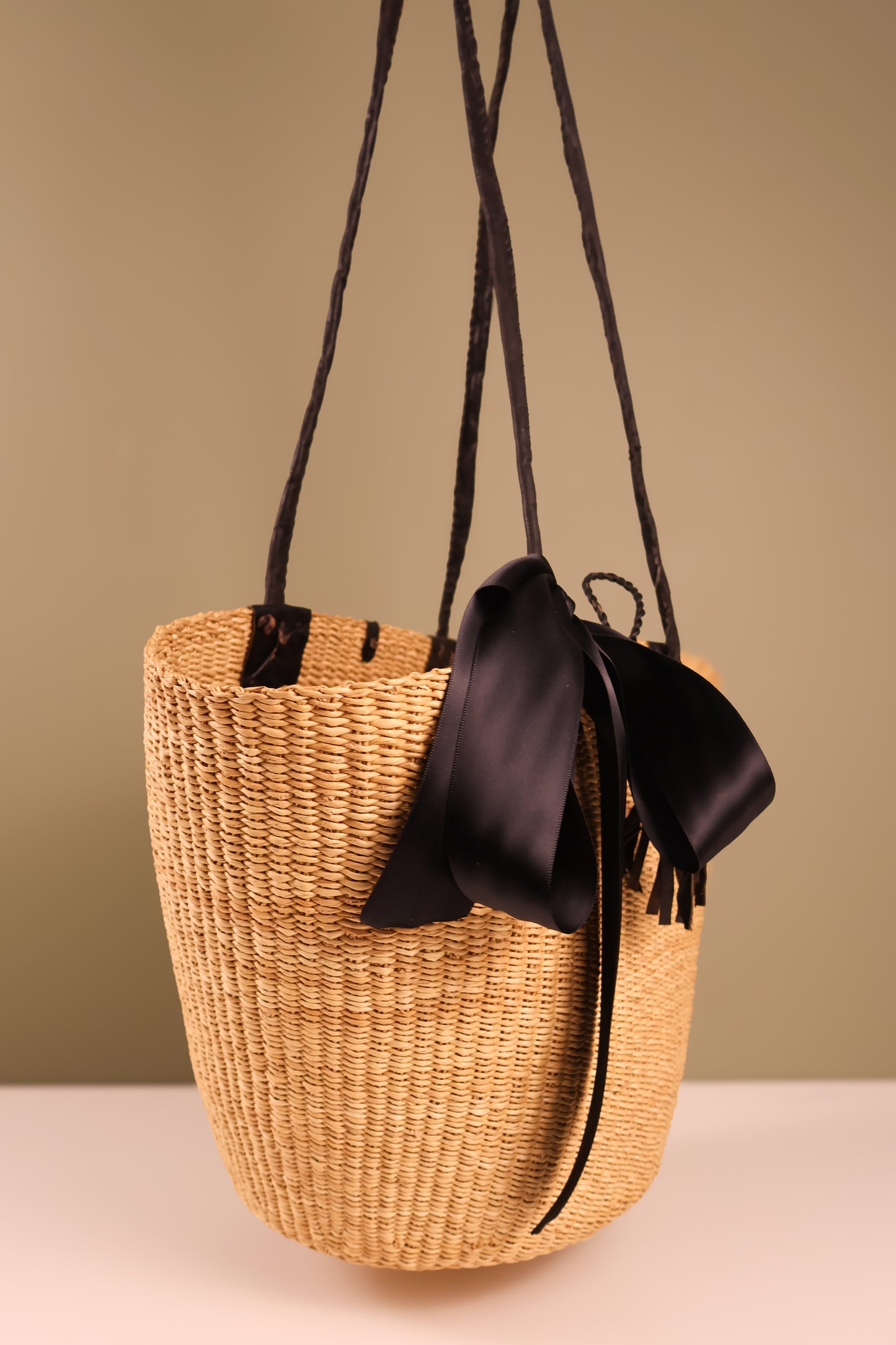 Long Handle Basket Bag