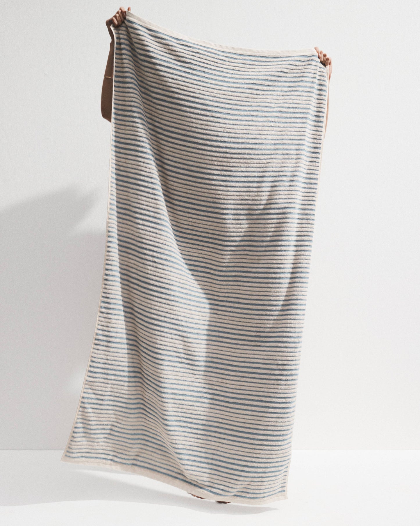 Salento Stripe Bath Sheet - Blue Haze
