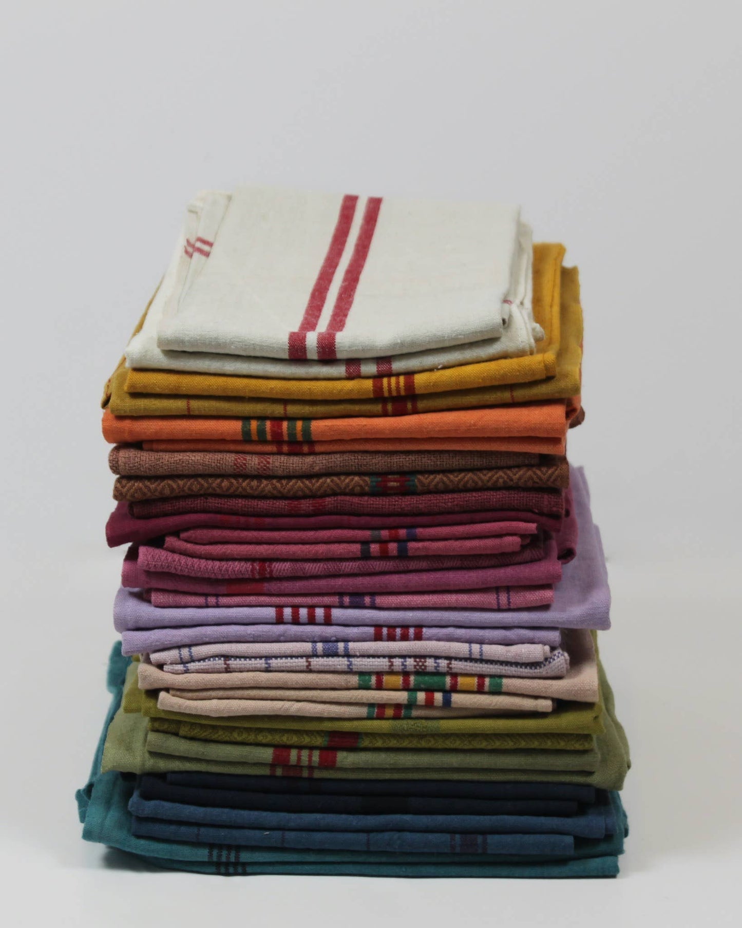 Vintage Tea Towel - Chocolate Brown