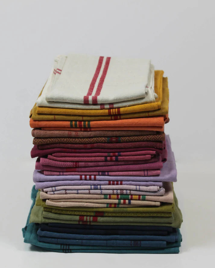 Vintage French Tea Towel - Jean Blue