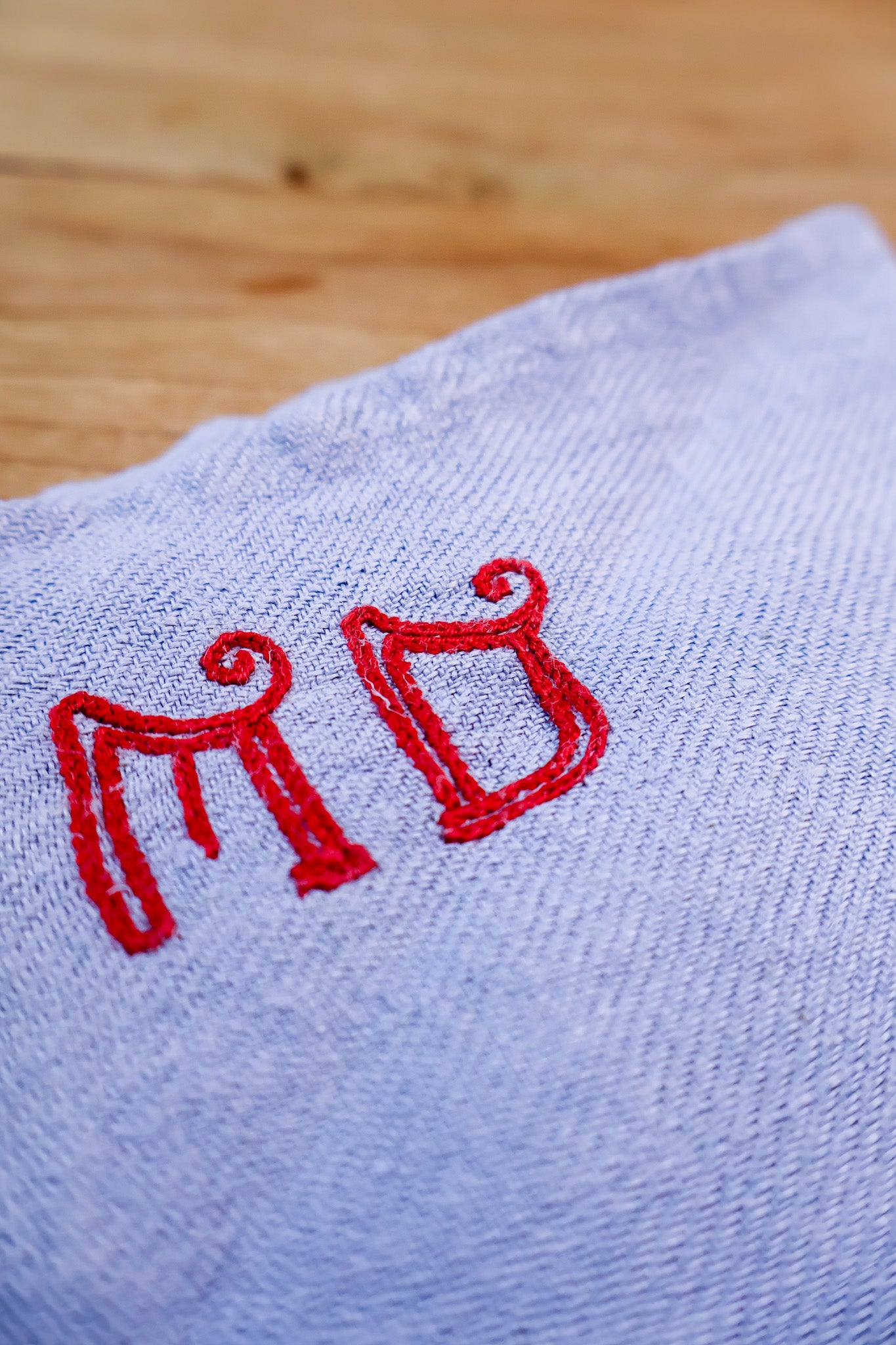 Vintage French Tea Towel - Jean Blue