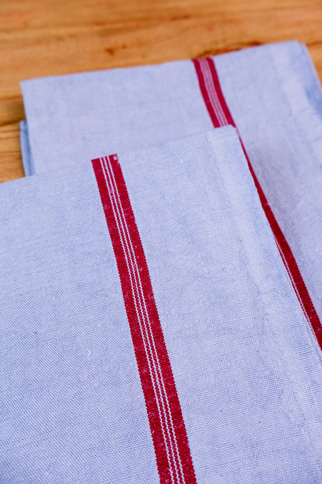 Vintage French Tea Towel - Jean Blue