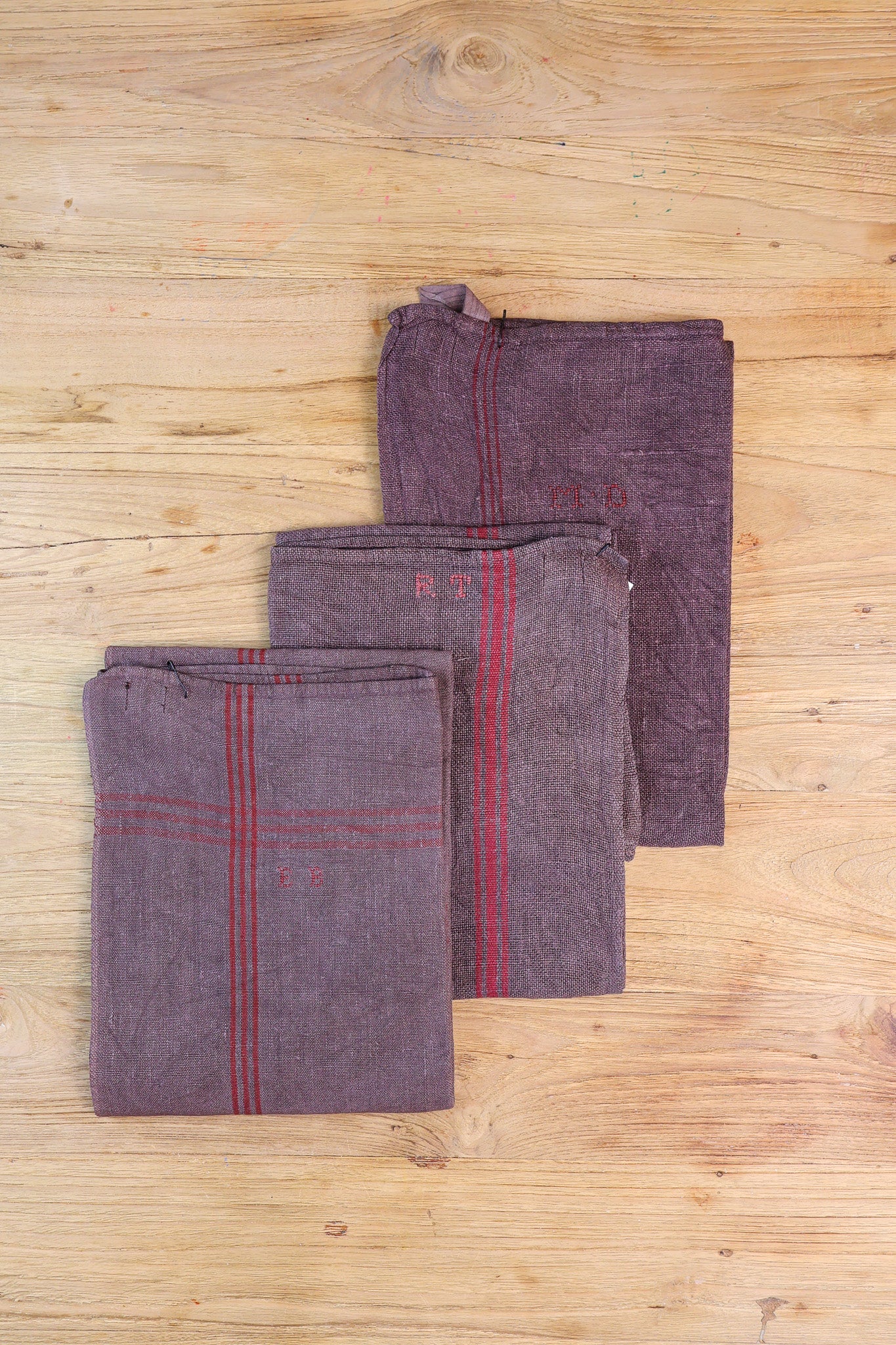 Vintage Tea Towel - Chocolate Brown