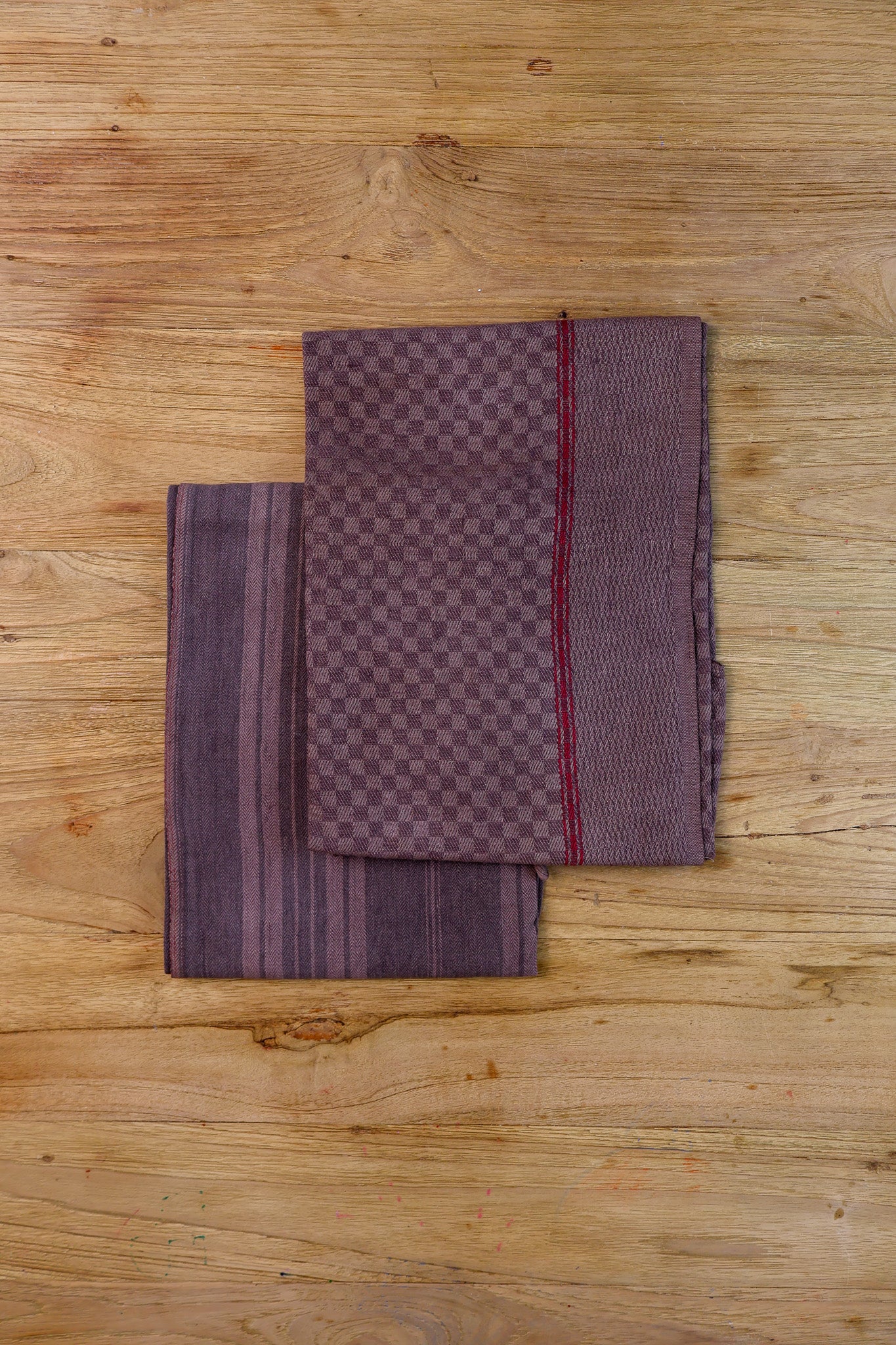 Vintage Tea Towel - Chocolate Brown