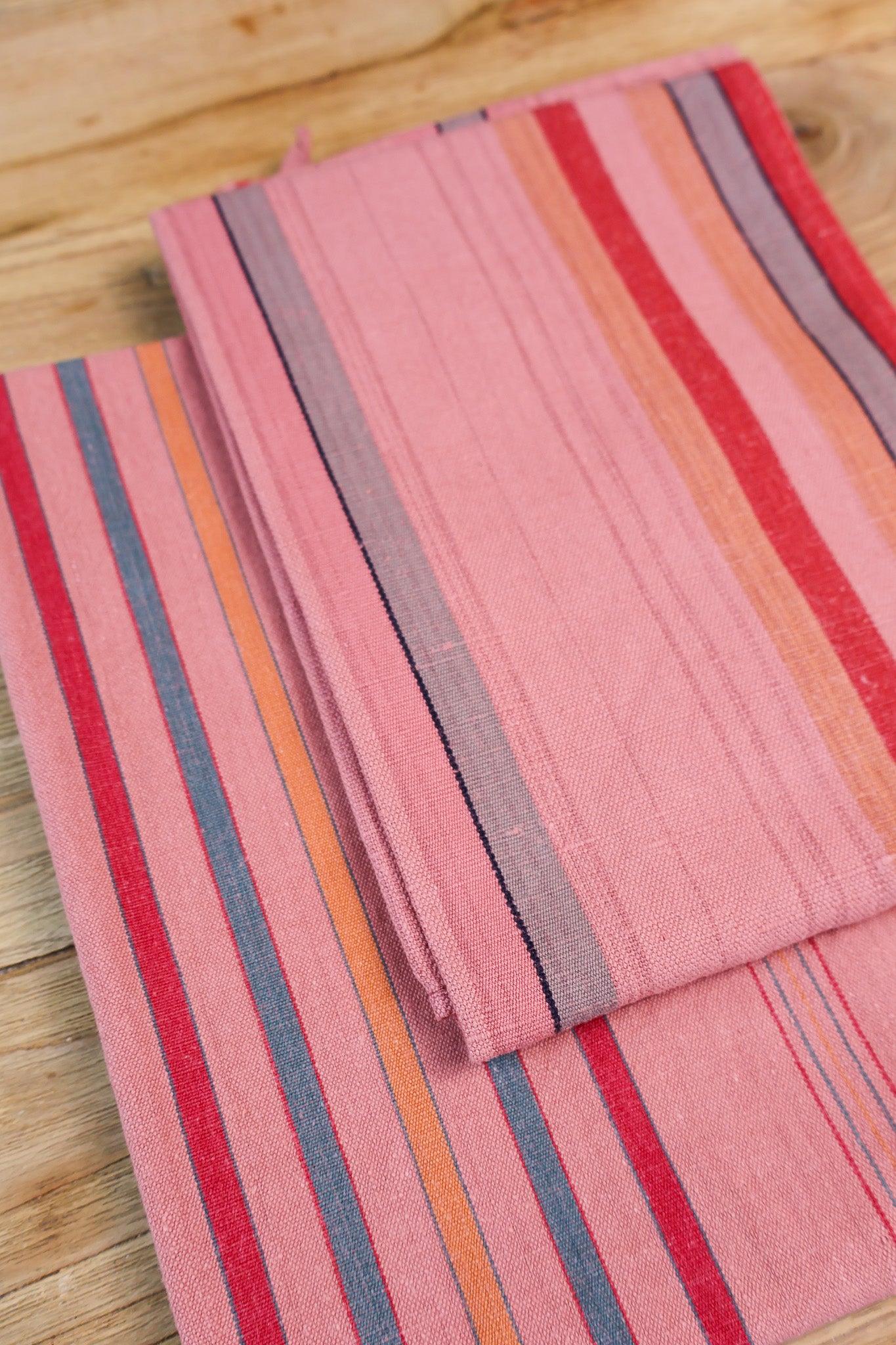 Vintage French Tea Towel - Terracotta