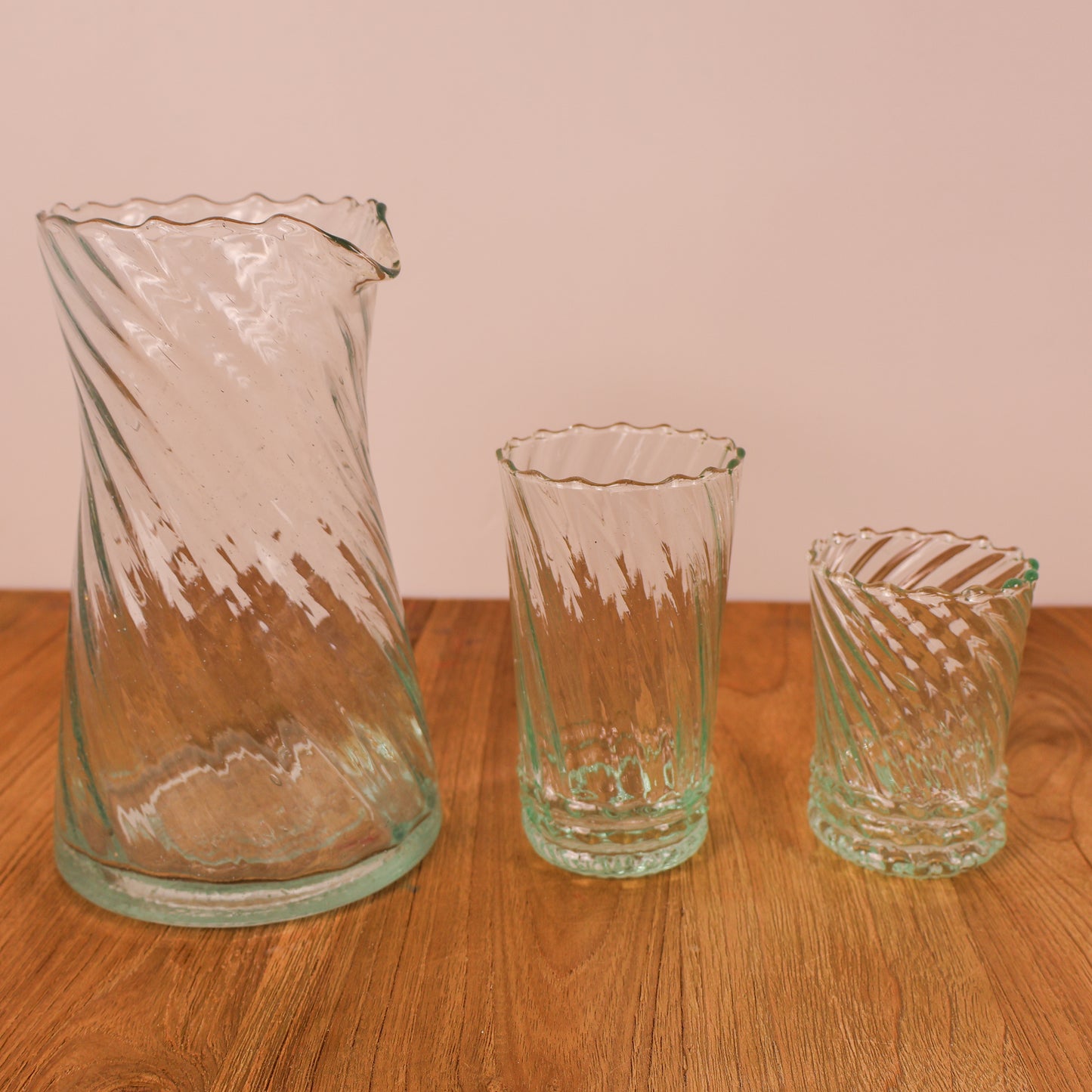 Moroccan Handmade Ripple Glass – Tall