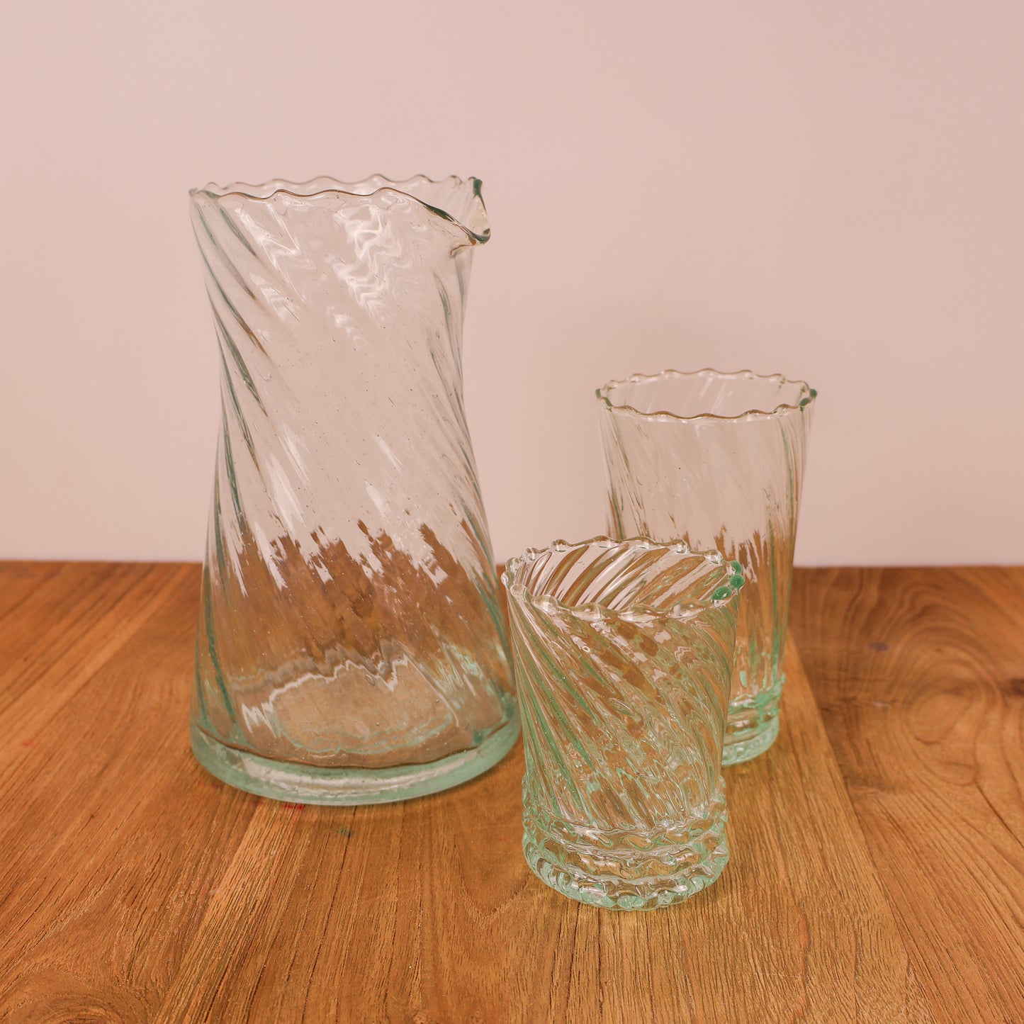 Moroccan Handmade Ripple Glass – Tall