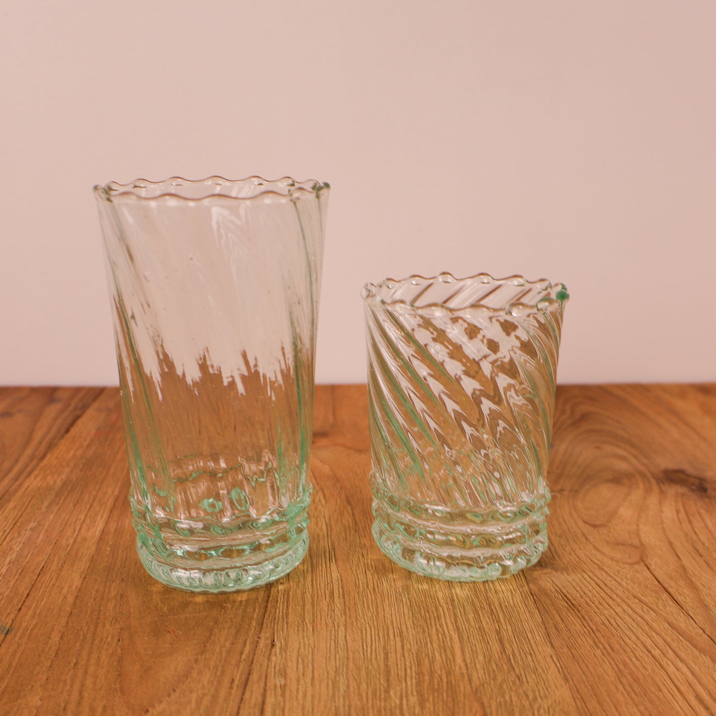 Moroccan Handmade Ripple Glass – Tall