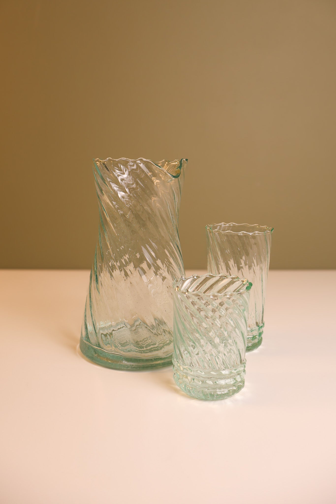 Moroccan Handmade Ripple Carafe