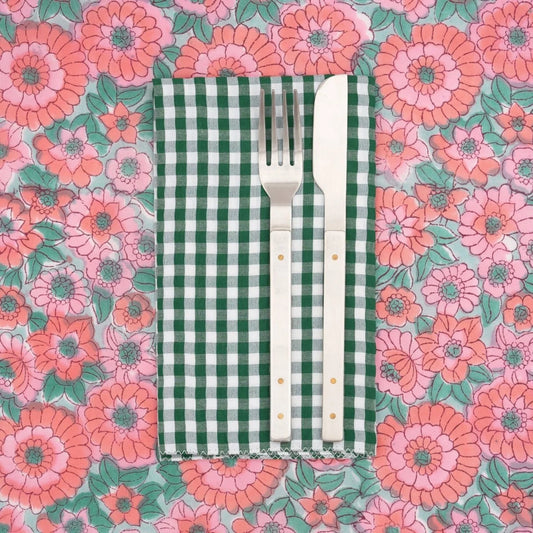 Suzette Libeccio Evergreen upcycled cotton napkins, set of 4 – view 2