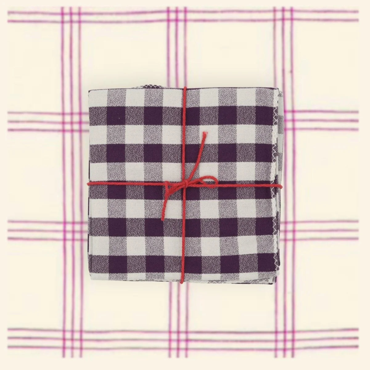 Suzette Libeccio Sureau upcycled cotton napkins, set of 4 – view 3