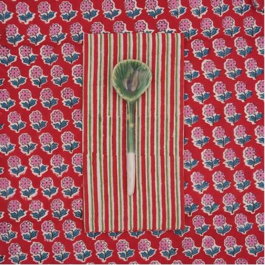 Suzette Lila Tango upcycled cotton napkins, set of 4 – view 2