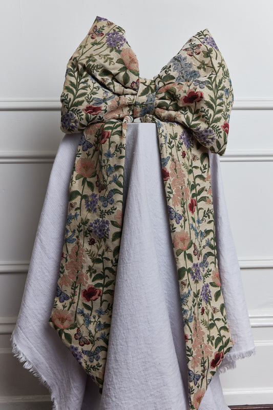 Handmade Oversized Bow - Garden Tapestry