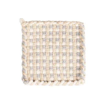 Handwoven Pot Holder - Sand