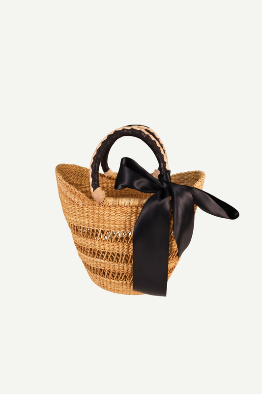 Mini Market Basket Bag - Open Weave