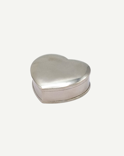Italian Pewter Heart Box