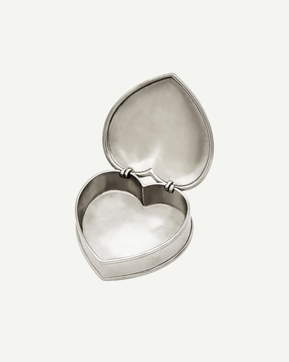 Italian Pewter Heart Box
