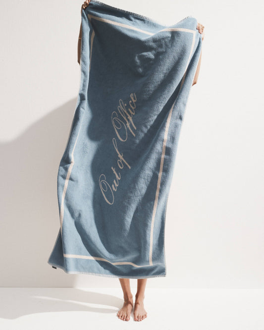 "Out of Office" Towel - Blue Haze