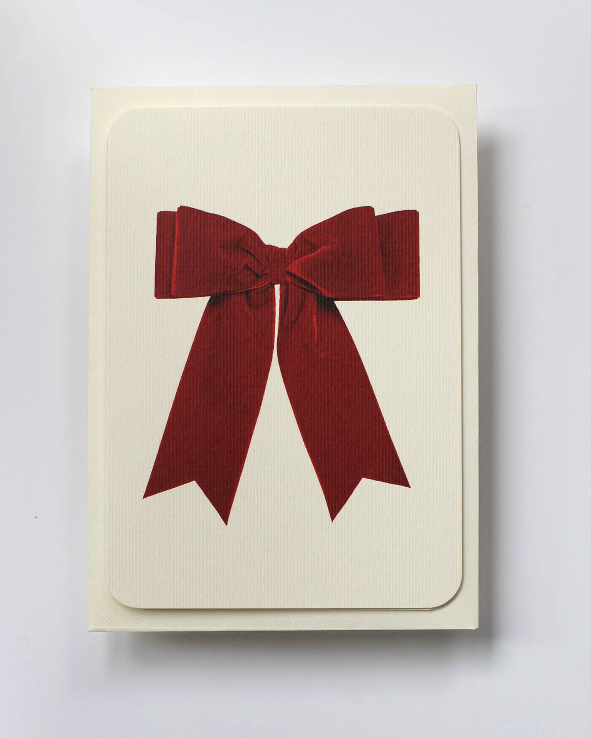 Red Velvet Bow Greeting Card