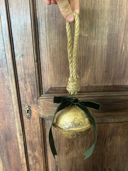 Rustic (Not So) Jumbo Round Christmas Bell