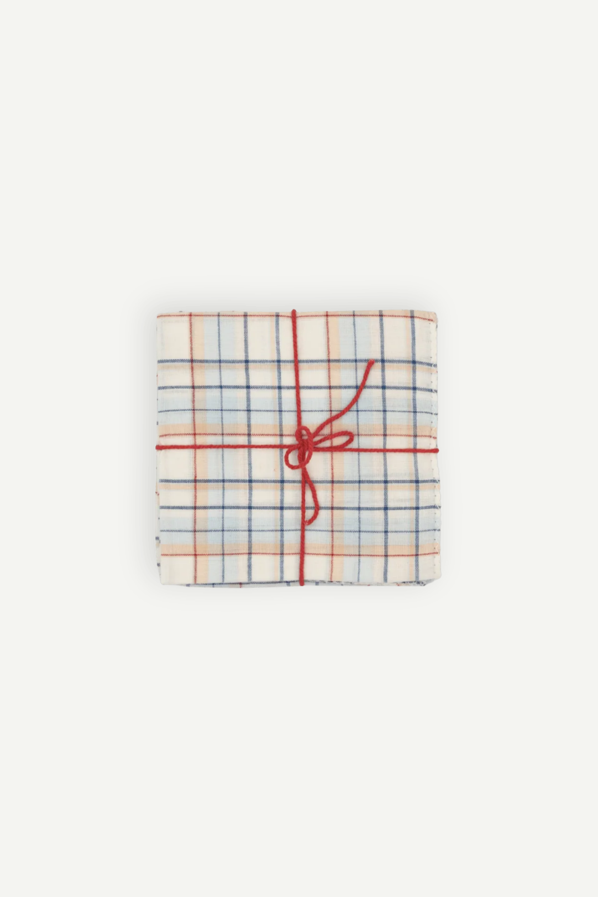 Suzette upcycled cotton napkins in Ana Denim print, set of 4