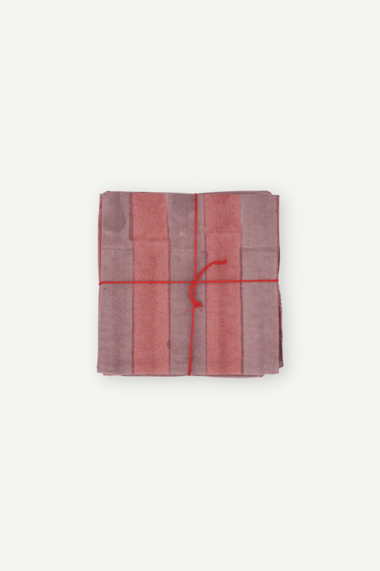 Suzette upcycled cotton napkins in Will Burlwood print, set of 4