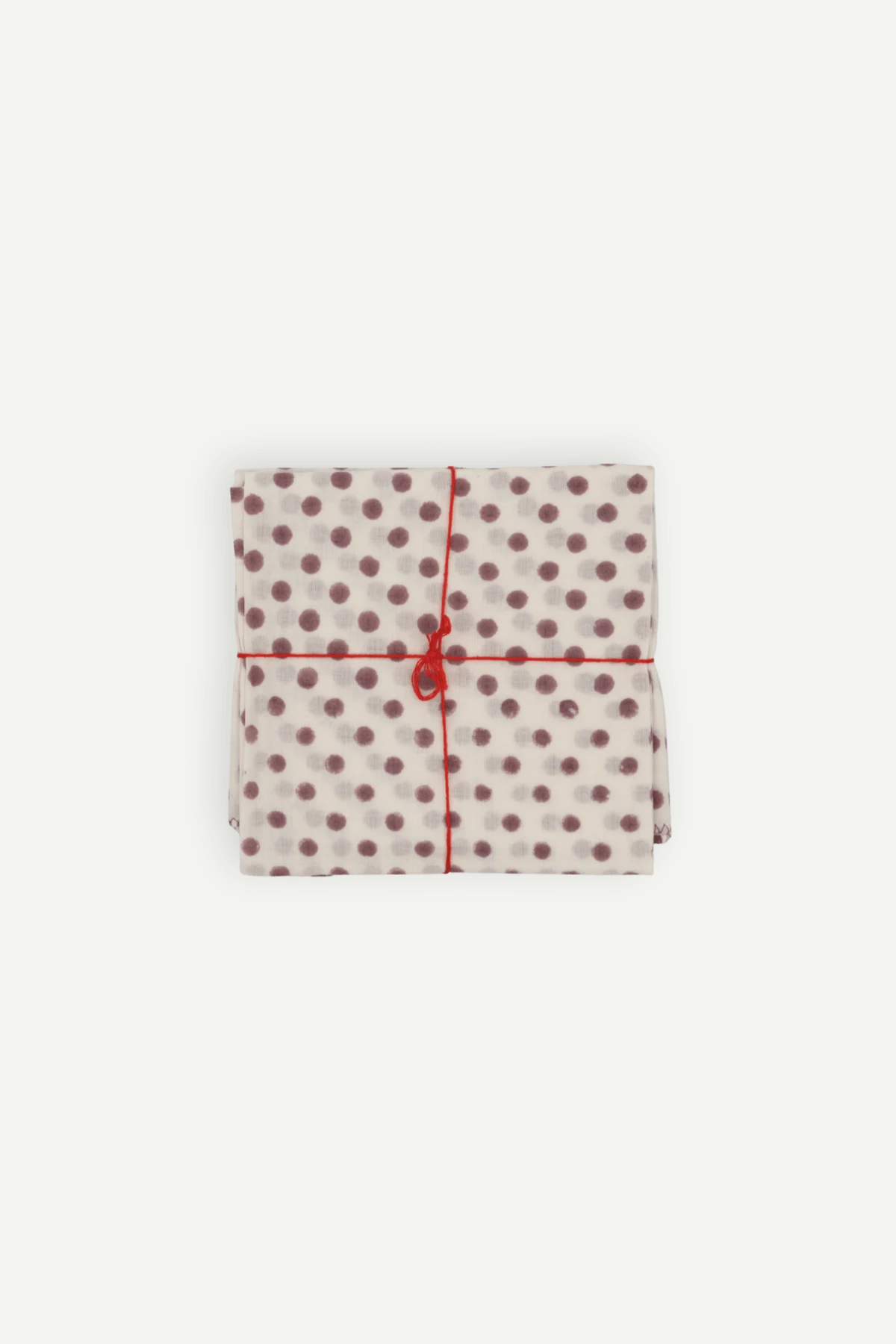 Suzette upcycled cotton napkins in Polka Zephyr print, set of 4