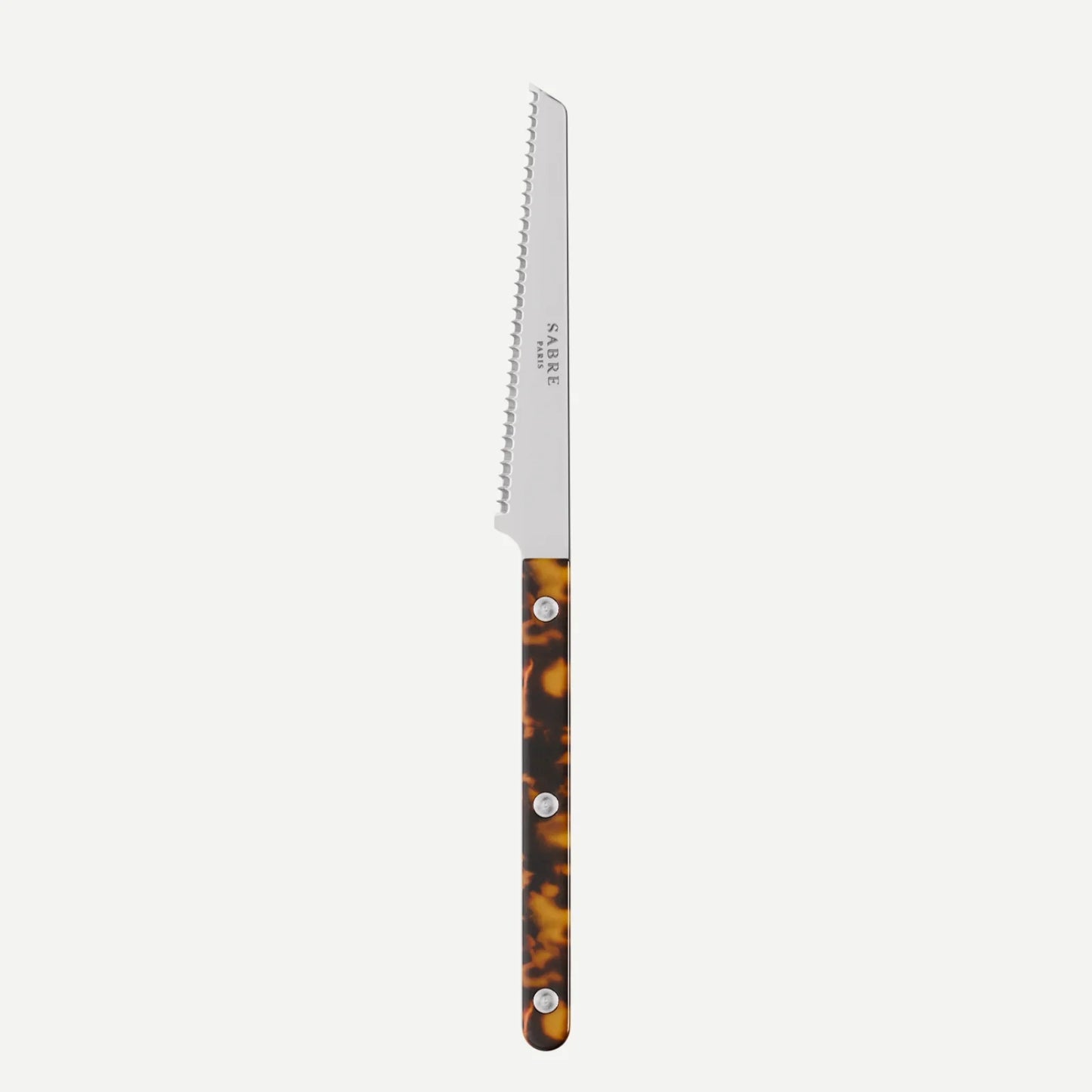 Bistrot tomato knife with a faux tortoise handle by Sabre Paris