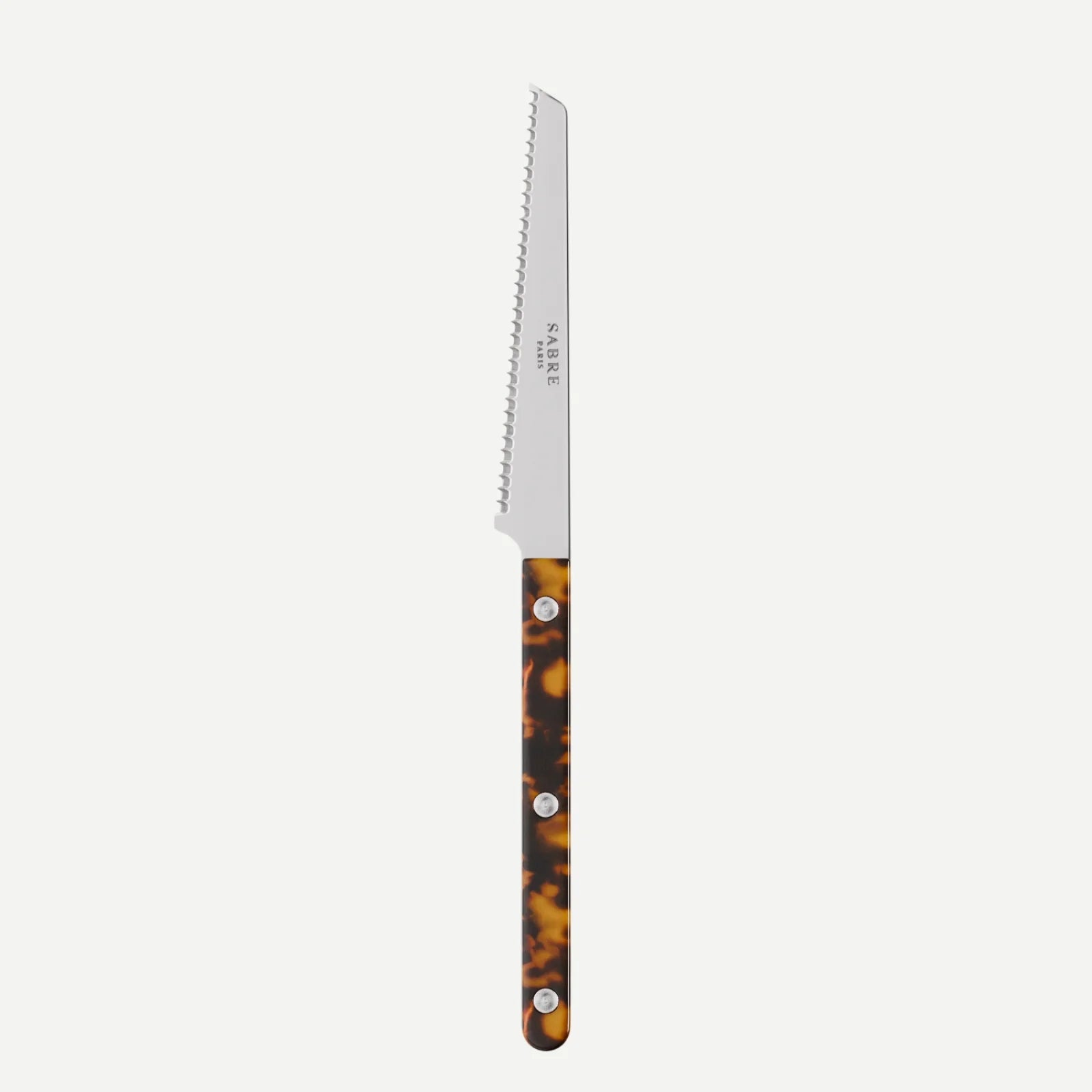 Bistrot tomato knife with a faux tortoise handle by Sabre Paris