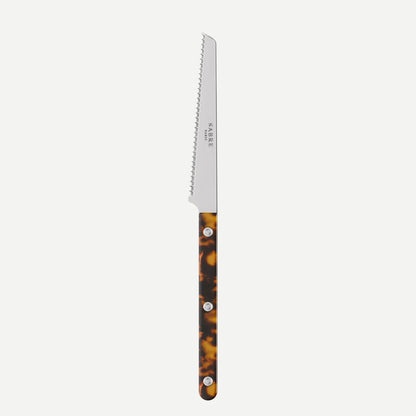 Bistrot tomato knife with a faux tortoise handle by Sabre Paris