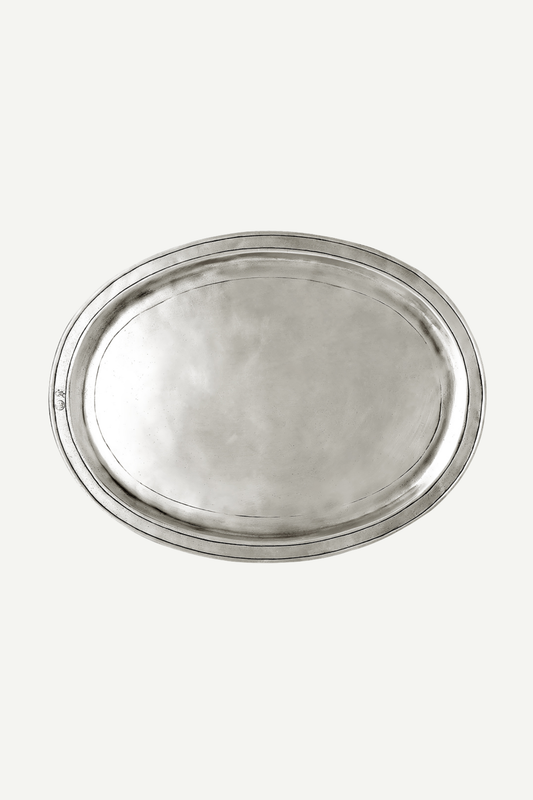 Cosi Tabellini Italian Pewter Oval Tray