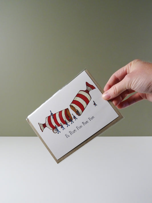 Pa Rum Pum Pum Christmas Greeting Card