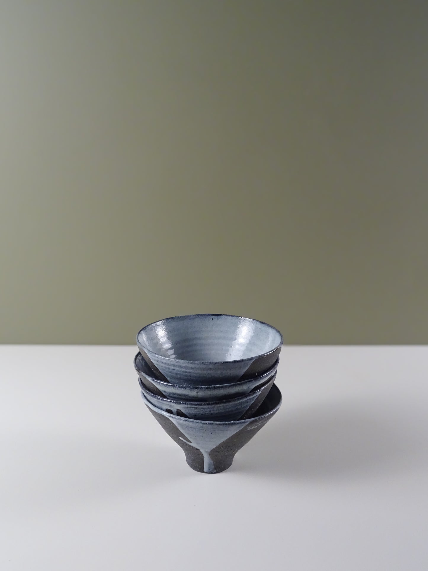 Ceramic Small Bowl - Black and White