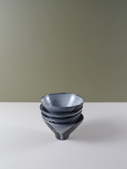 Ceramic Small Bowl - Black and White